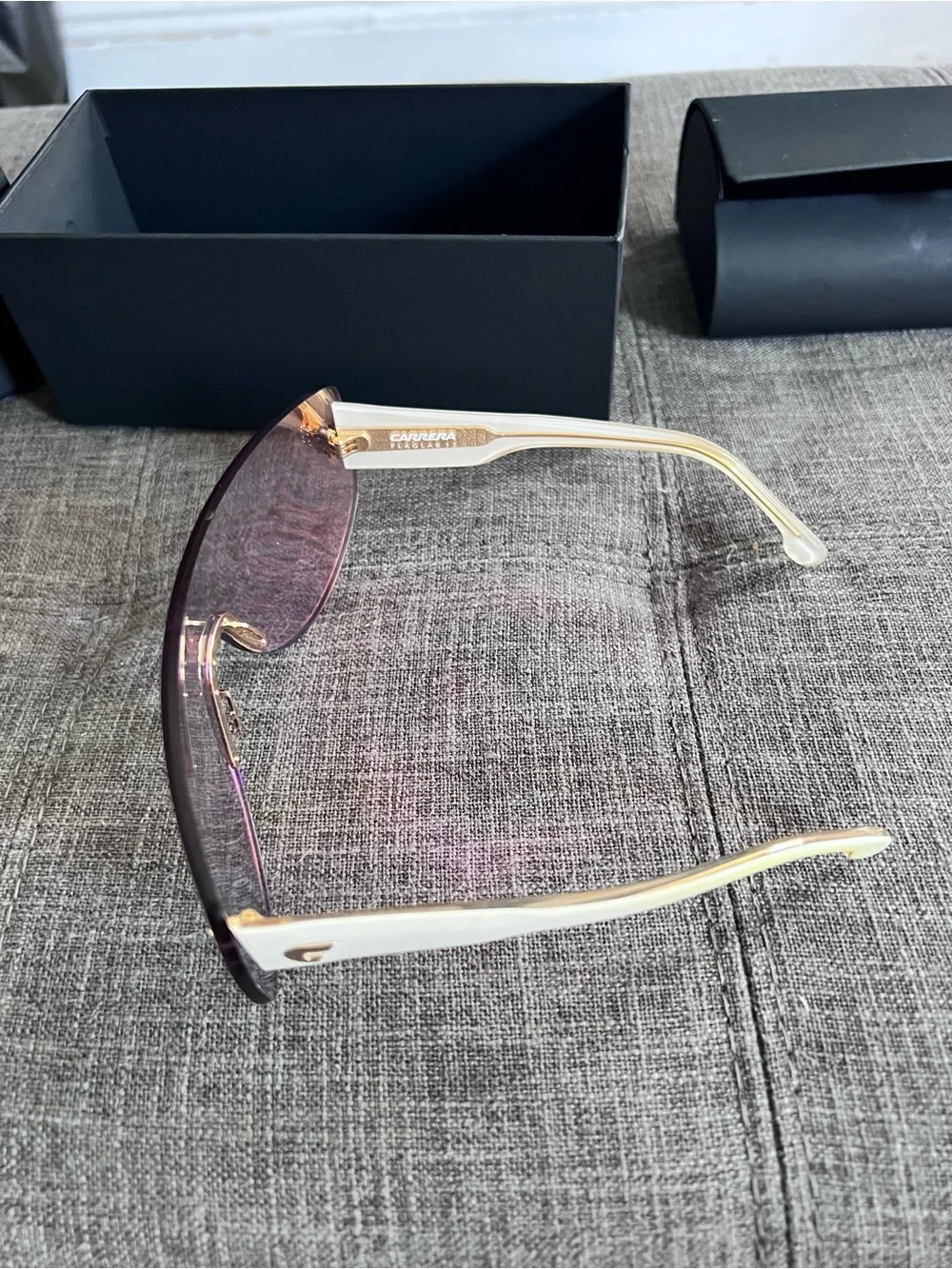 Carrera Women’s Shield Sunglasses (Flaglab 12) in Purple and Pink Gradient